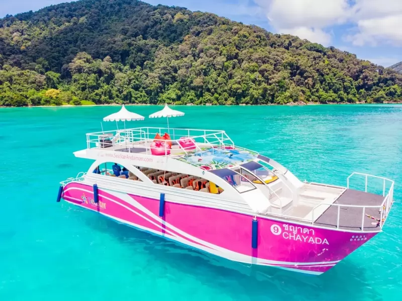 Phi Phi – Pileh Lagoon – Khai Island  By Speedboat Catamaran 2 Storeys